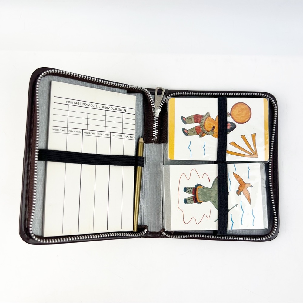 New Vintage Graphica Playing Cards Cloth Travel Bridge Set Canada Indigenous